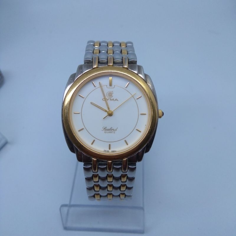 Jam tangan original CYMA Sealord quartz swiss made