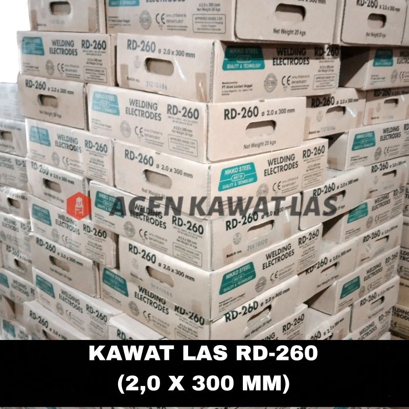 1 KG KAWAT LAS RD-260 2,0X300MM / WELDING ELECTRODES / KAWAT LAS LISTRIK / KAWAT LAS MURAH