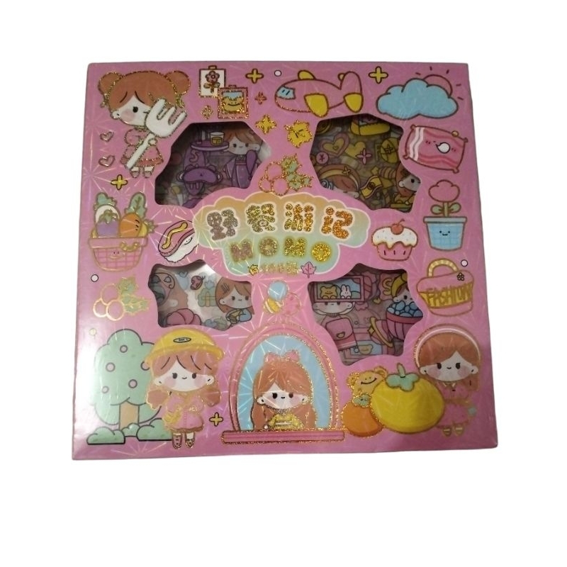 

Sticker Waterproof Stiker Momo 1 Box isi 100 pcs Stiker Lucu