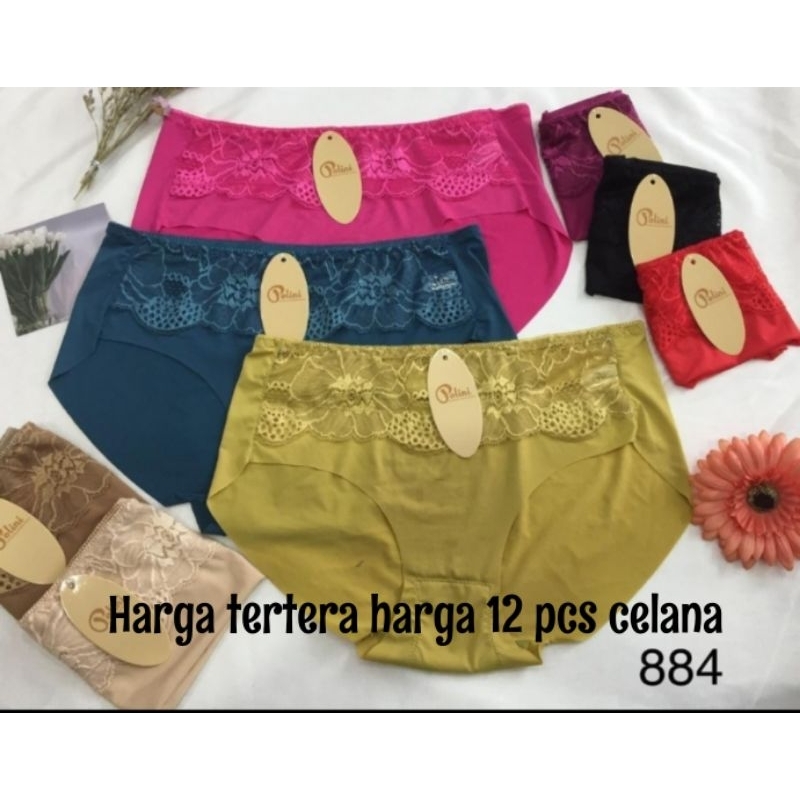 12 Pcs Celana Dalam Wanita Renda Lusinan CD Perempuan