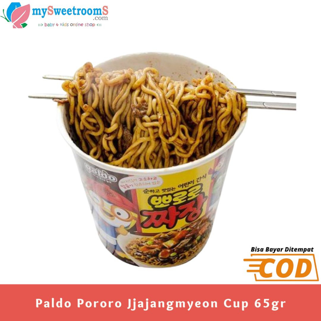 

2PCS Paldo Pororo Jjajang Korea Mie Cup Korea 65gr