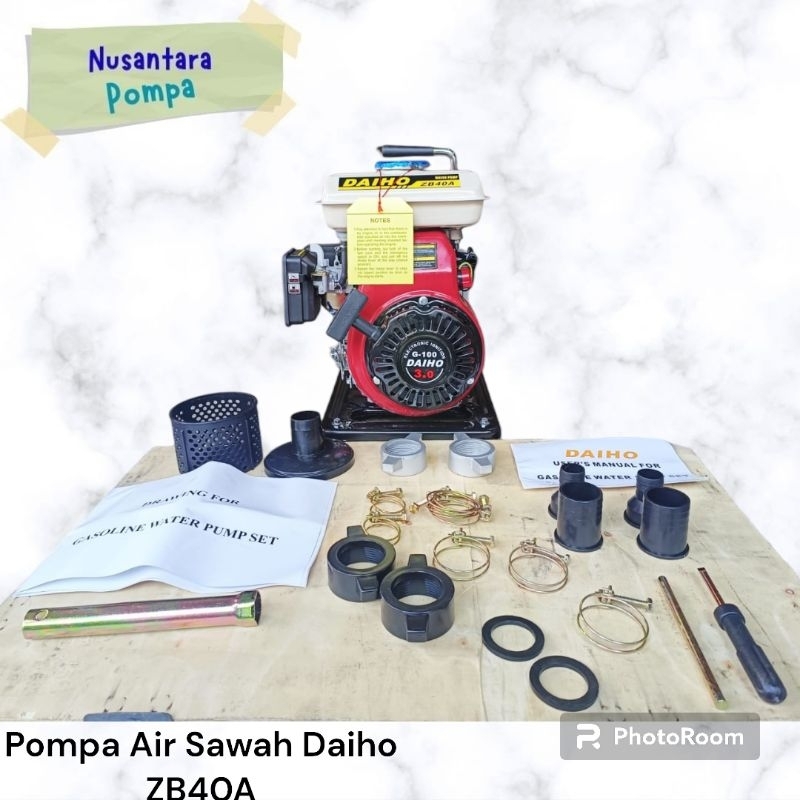 Mesin Pompa Air Sawah Daiho ZB40A / Mesin Pompa Alkon Daiho 1.5Inch