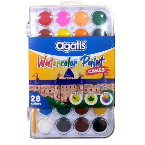 

Agatis - Watercolor Paint Cake - Cat Air untuk Anak