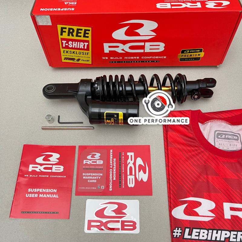 Shock Belakang RCB Honda Vario Beat Scoopy 325MM MB2+ Black Series