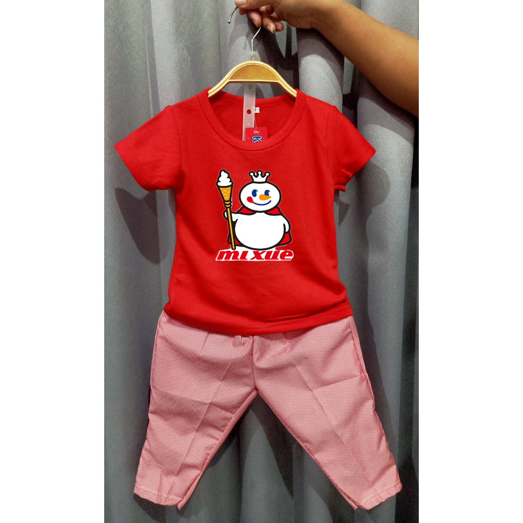 setelan mixue anak cewek usia 1-6 tahun / stelan mixue / setelan mixue anak perempuan / fashion anak