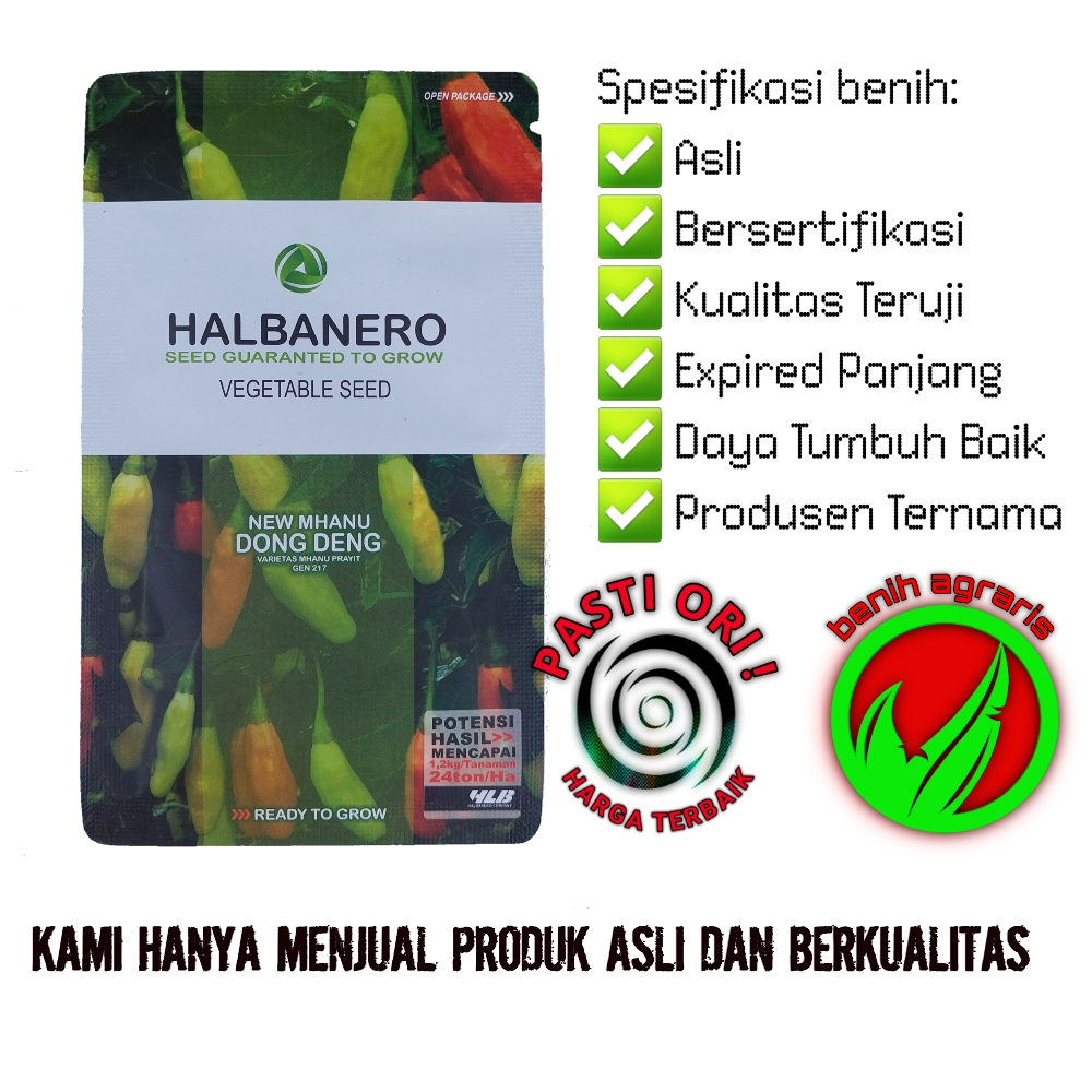 Benih Cabe Mhanu Dong Deng 10 gr Cap Halbanero