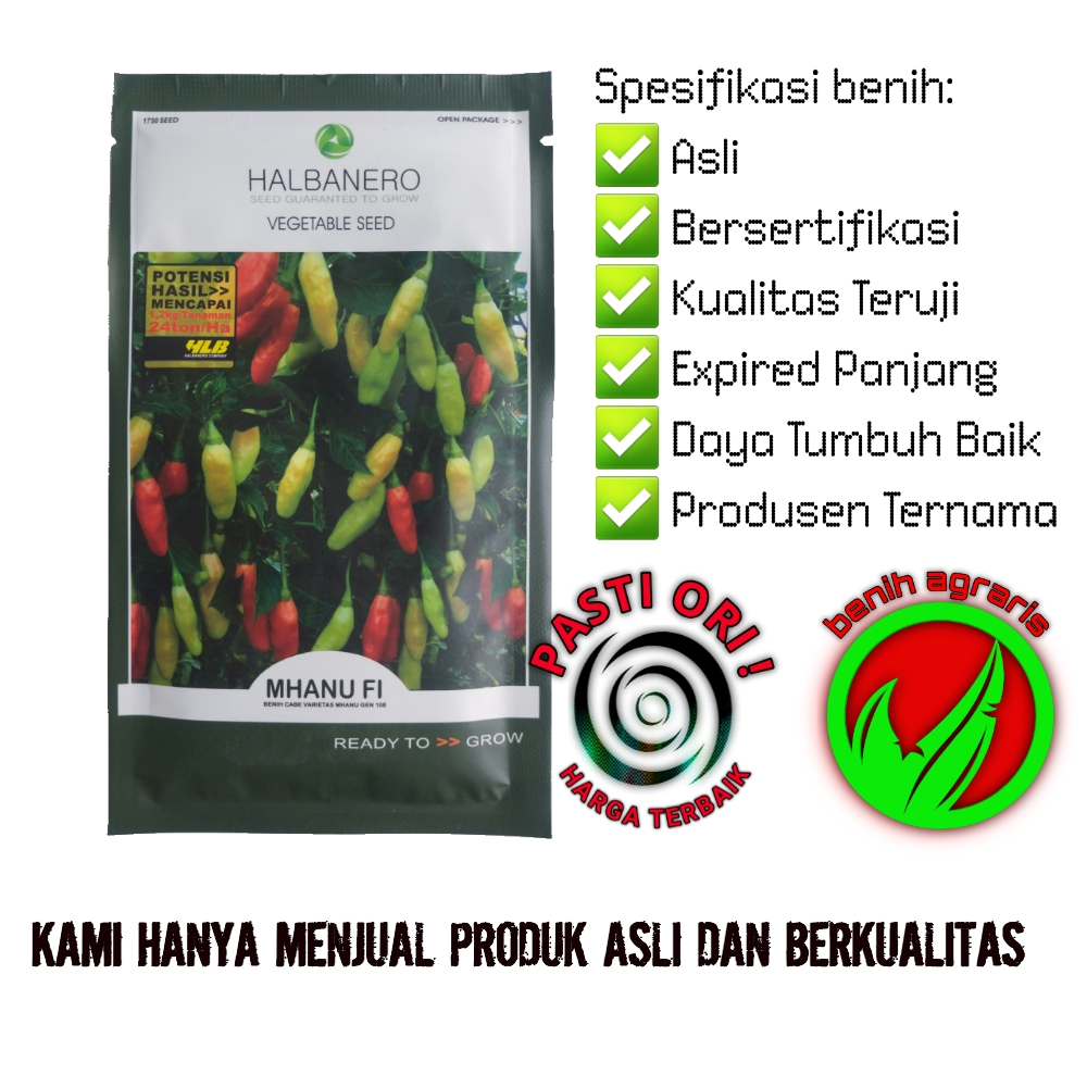 Benih Cabe Mhanu F1 10 gr Cap Halbanero
