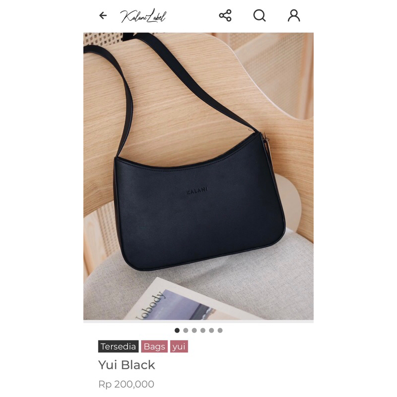 PRELOVED tas wanita sling bag YUI BLACK by kalani baca deskripsi