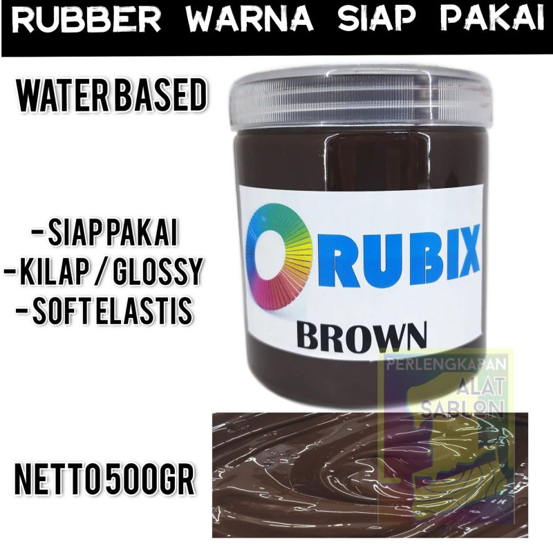 

RUBBER GL PASTA CAT AKRILIK WARNA BROWN 500GR