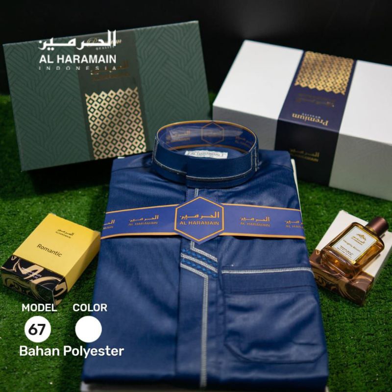 jubah Haromain Premium manset Haramain