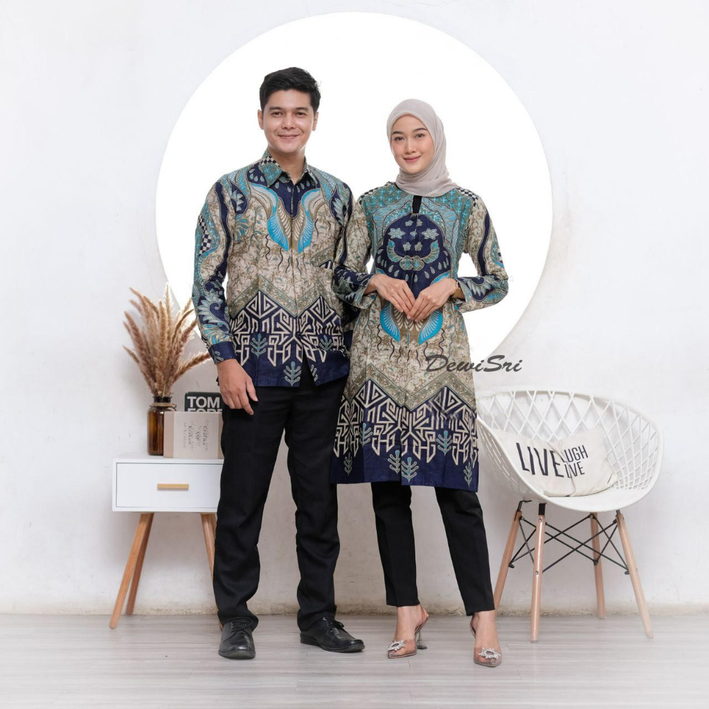 terbaru baju batik couple sarimbit mama papa - seragam bati kantor dan dsb