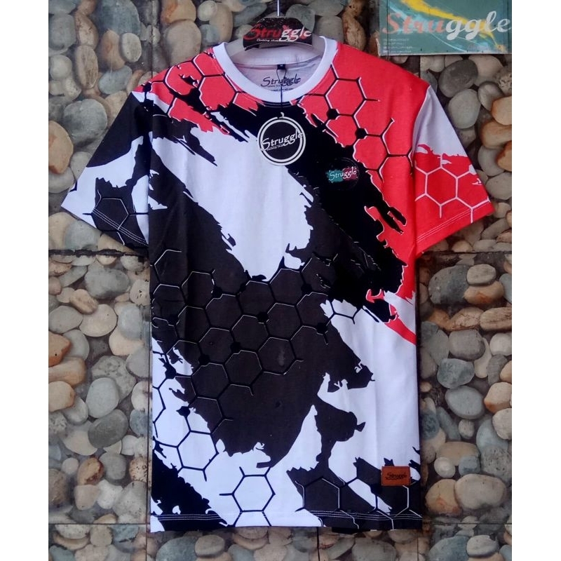 baju pria kaos distro struggle cotton combad 24S