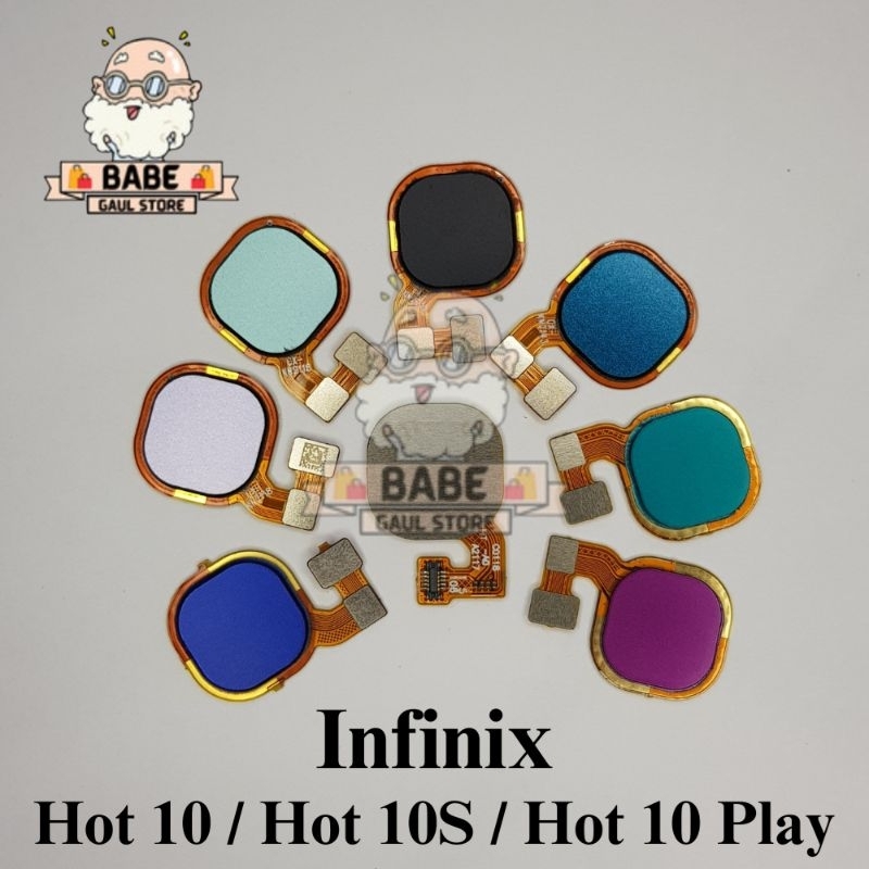 Flexible Fingerprint Infinix Hot 10 10S Hot 10 Play Finger Print Sidik Jari Original