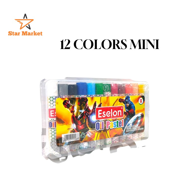 

SM - CRAYON MINI OIL PASTEL ISI 12pcs MOTIF PRINCESS BT21 MARVEL LUCU UNIK / PERLENGKAPAN SEKOLAH