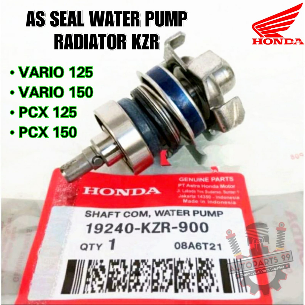 As Seal Water Pump Radiator KZR Honda Vario 125 150 PCX 125 150 Original