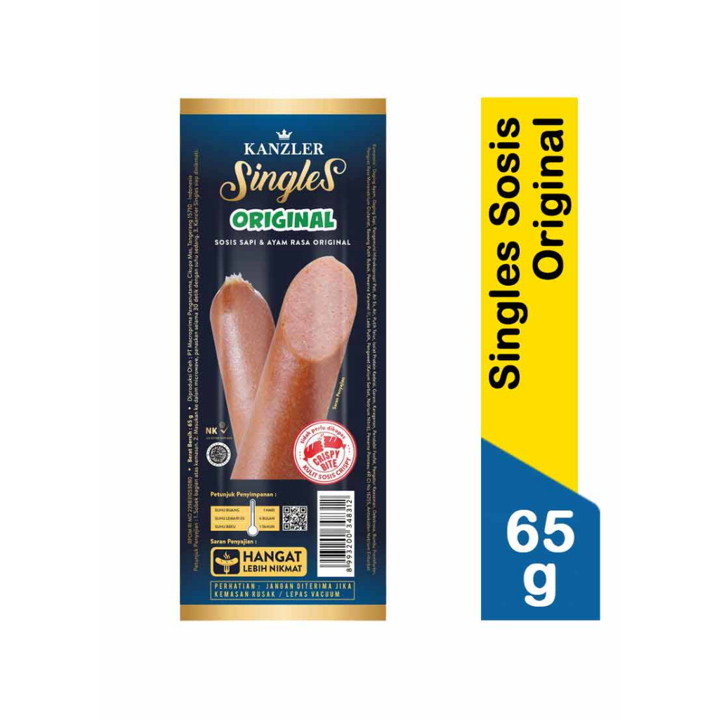 

Kanzler beef sosis original 65gr