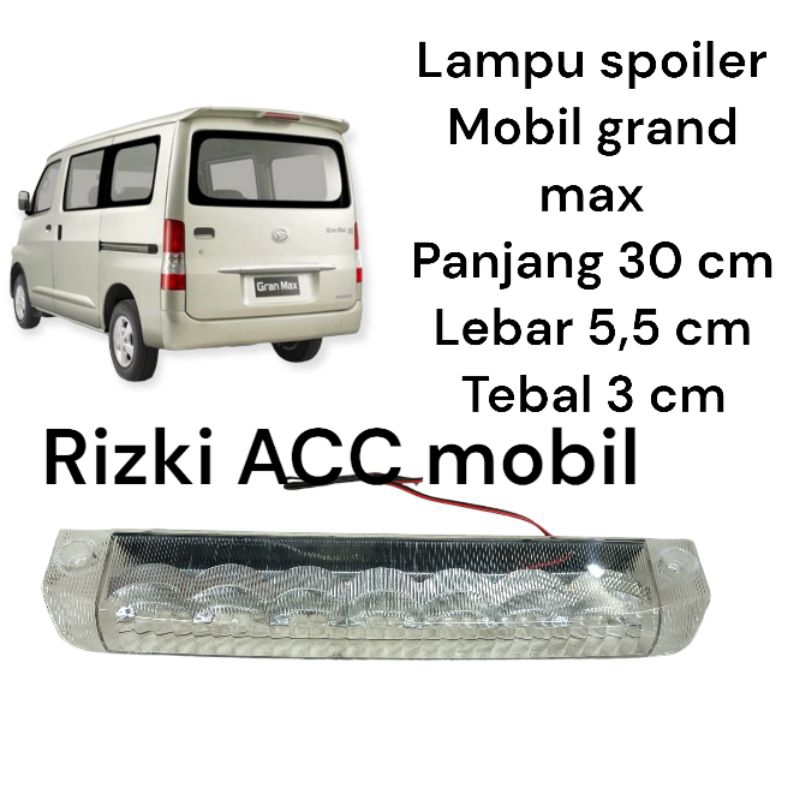 lampu spoiler lampu topi belakang mobil grand max