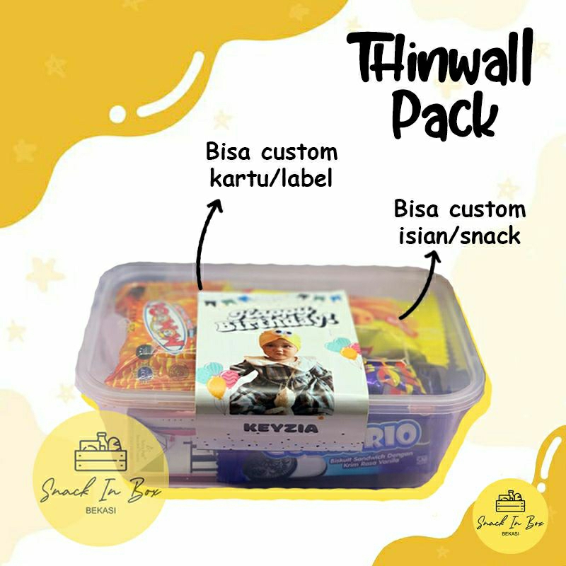 

( TANPA MINIMAL ORDER ) Bingkisan UlangTahun / Snack UlangTahun Twinwall