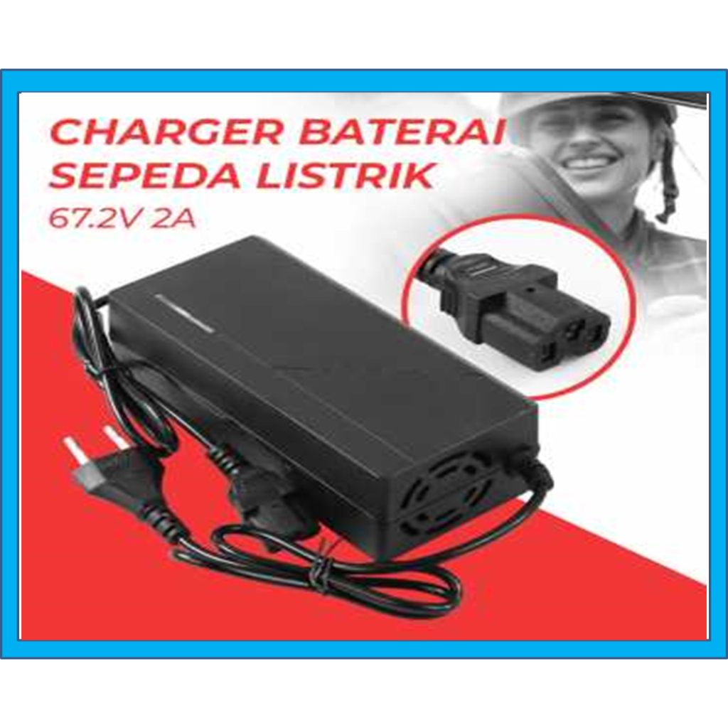 Charger 67V 2ah Sepeda Listrik Scooter Elektrik Charger  Charger Motor Listrik Power Adapter Charger