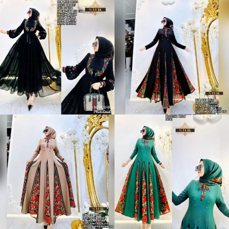 new SHR midi Dress Gurita Ory SHR