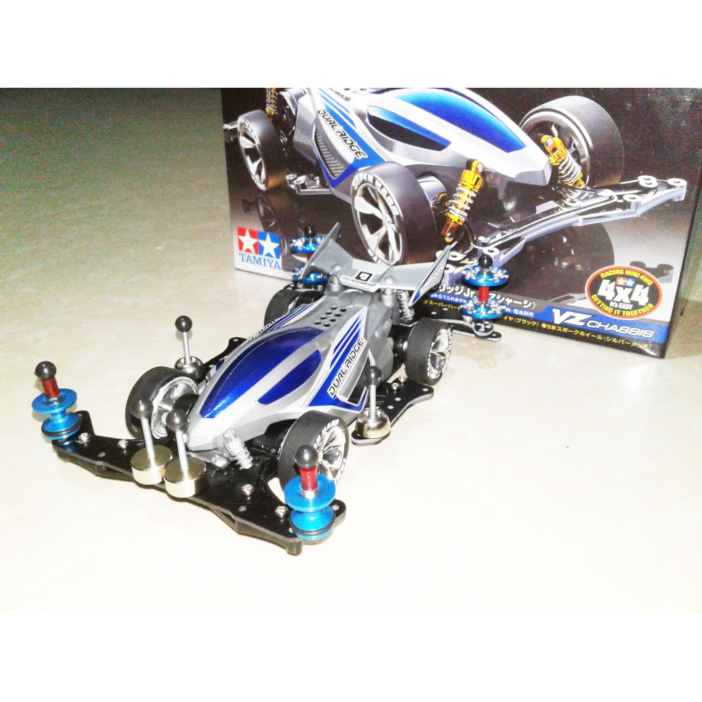 Tamiya Side Damper DUAL RIDGE Jr mini 4wd side damper Modifikasi STO 50 ORI Casis VZ bonus dinamo hi