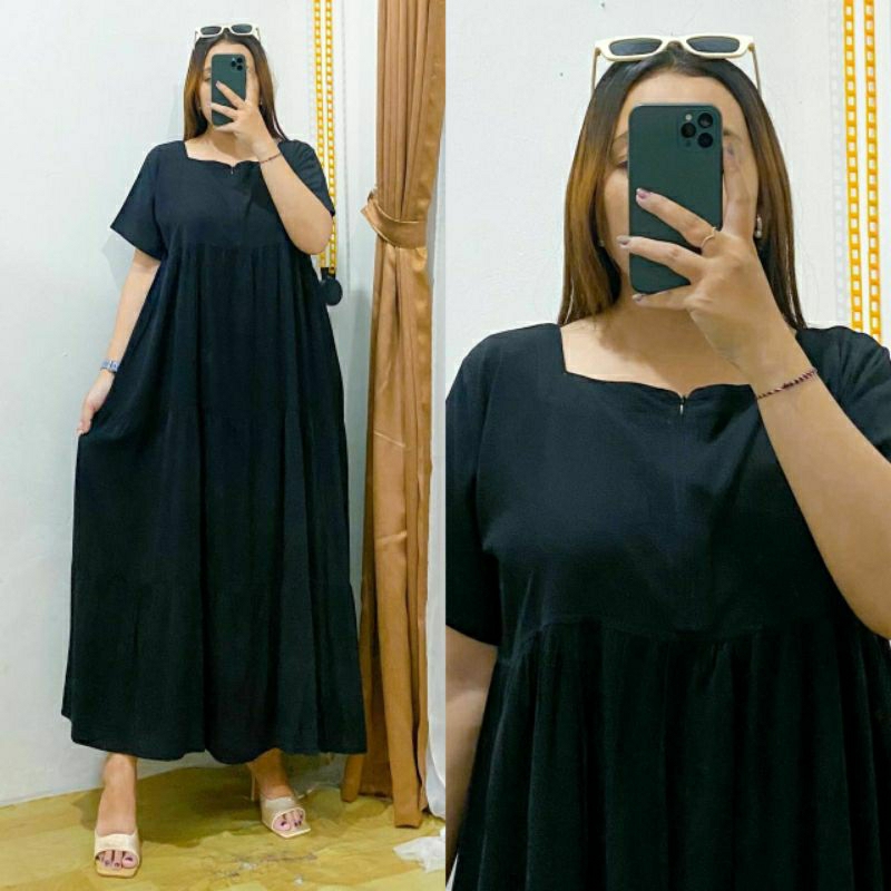 Home Dress Daster rayon Panjang Premium Yuki Dress