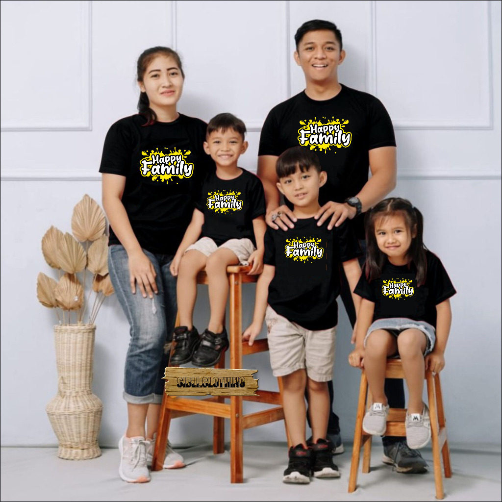 Kaos Happy Family - Couple Keluarga