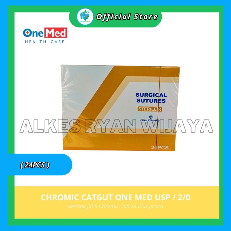 Chromic CatGut OneMed USP BOX ( 24PCS )