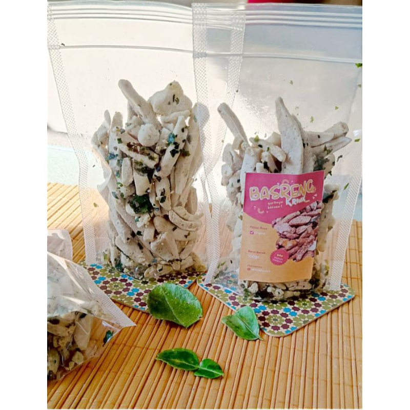 

Basreng pedas daun Jeruk baso goreng kripik basreng 100gram baso goreng pedas basreng