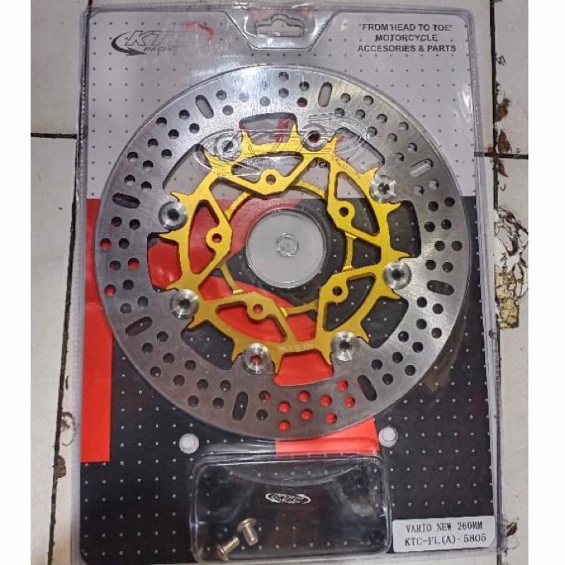 Piringan Cakram Depan KTC Disk 260MM Vario 150 New Lubang 5 Original Disc Vario150 260 MM KTC CNC