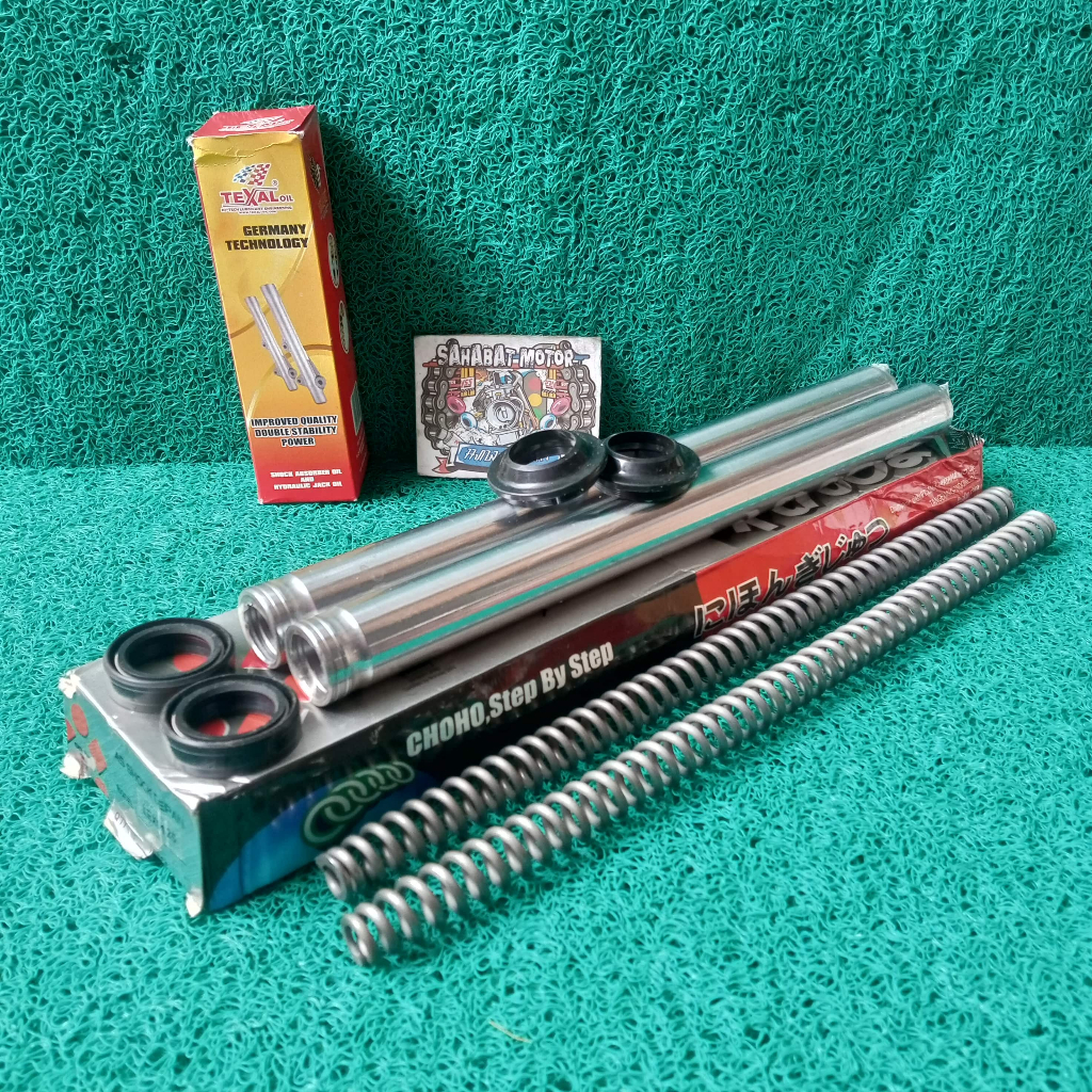 PAKET LENGKAP AS SHOCK DEPAN LEXI125 PLUS SEAL SHOCK OLI SHOCK PER SHOCK DEPAN  LEXI 125 CHOHO