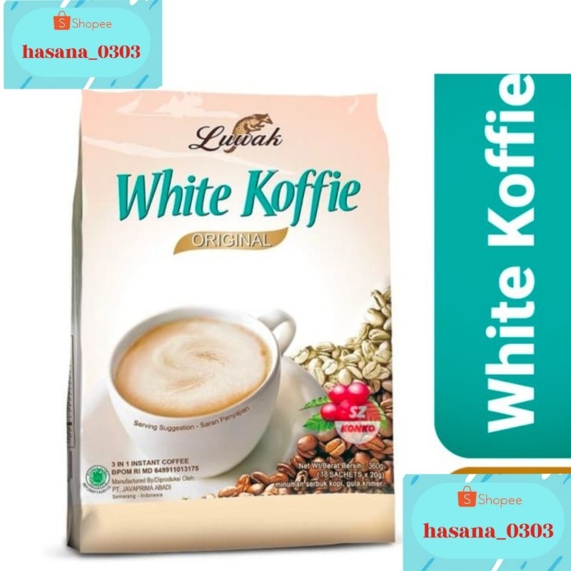 

LUWAK WHITE KOFFIE [ 18 Sachet ]