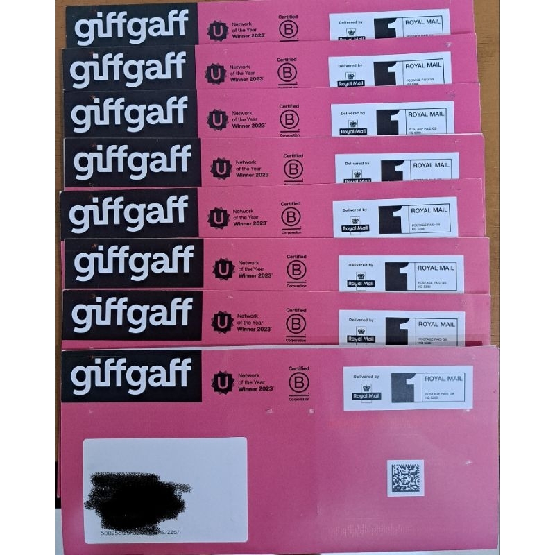 SIM CARD UK INGGRIS GIFFGAFF TALK HOME VODAFONE LEBARA THREE READY LANGSUNG KIRIM