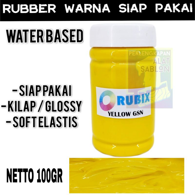 

RUBBER GL PASTA CAT AKRILIK WARNA YELLOW GSN 100GR