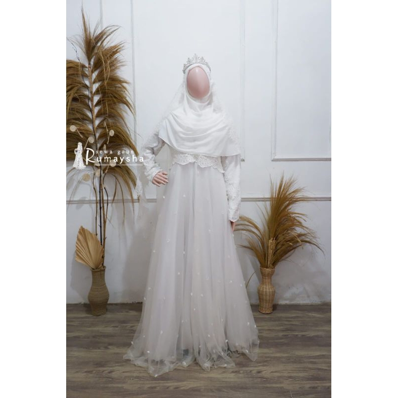 Sewa Baju Pengantin Syar'i Afifah Gown