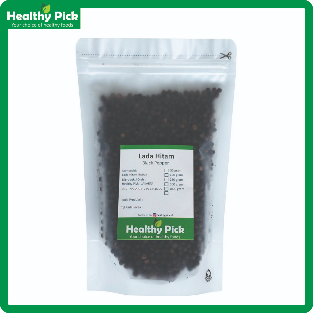 

Black Pepper / Lada Hitam Utuh 1Kg / 1000gr