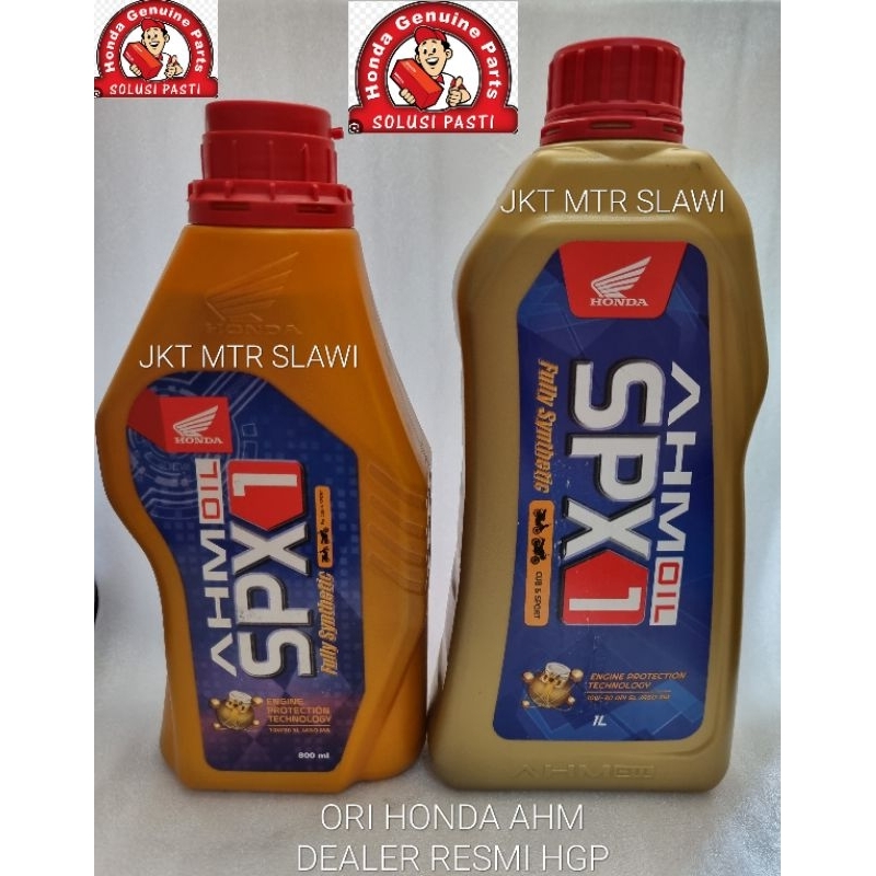 Oli spx 1 0,8liter & Oli Spx 1 1liter AHM Oil Honda asli honda ahm