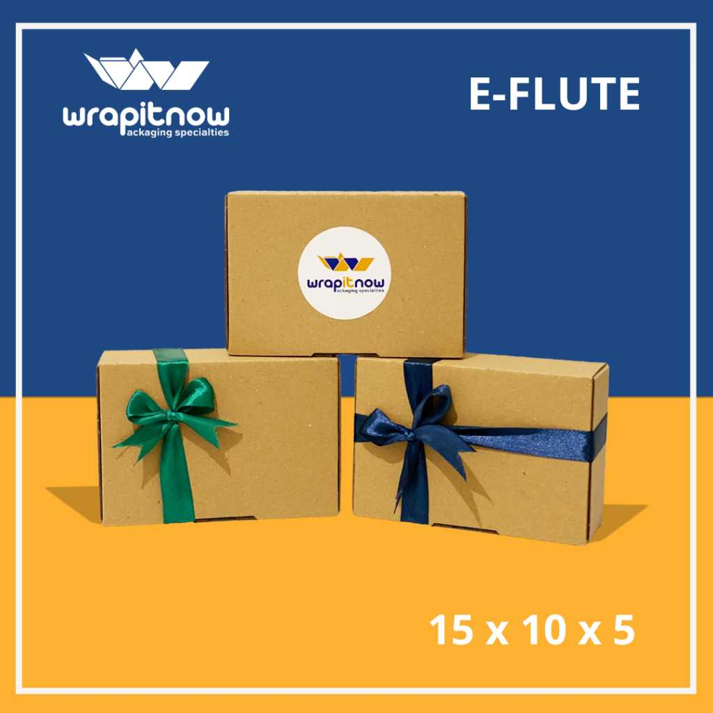 

Eflute 15x10x5 15x12x5 Die Cut Box Packing Olshop Hampers Hijab Pabrik Dus Fudgy Brownies Cookies