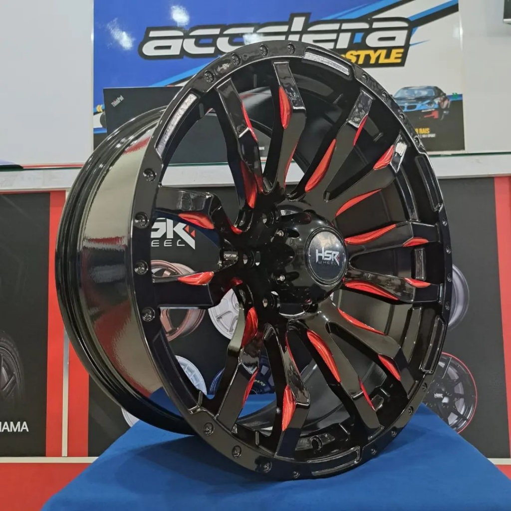 Velg HSR Burneh Ring 20 Lebar 9 pcd 6X139,7 Velg Mobil Pajero Fortuner