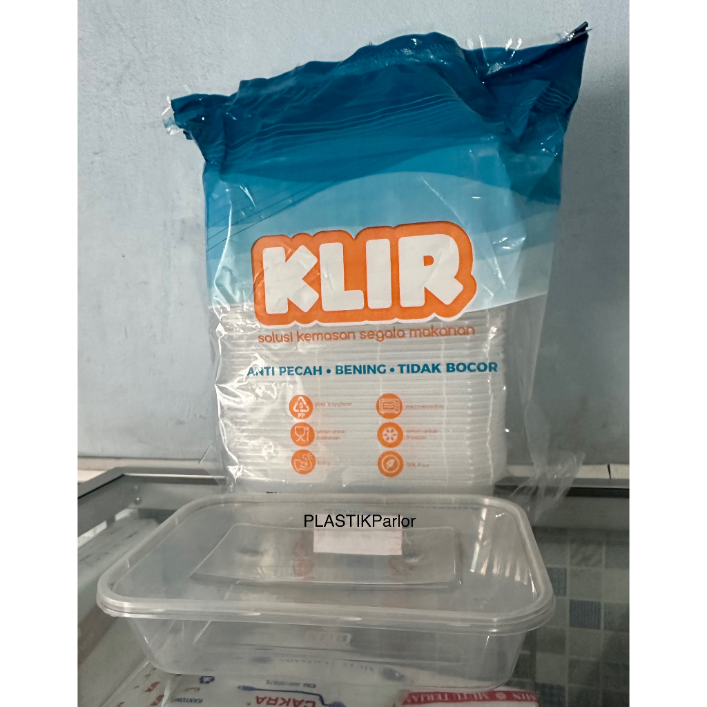 THINWALL MURAH RECTANGLE / PERSEGI PANJANG & SQUARE / KOTAK 350, 500, 650, 750, DAN 2000 ML KLIR