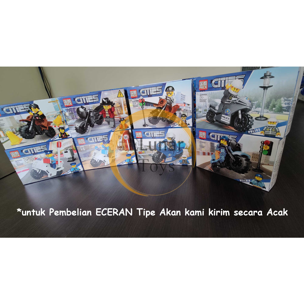 Mainan Block BRICK PRCK Minifigure Edisi Cities - 65020 (ECERAN) Hadiah Ulang Tahun Kado Anak