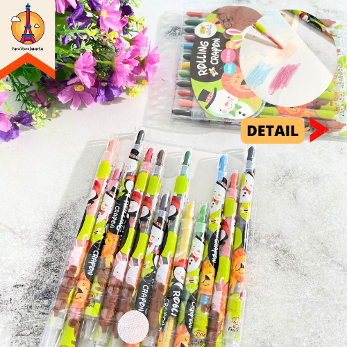 

Krayon Putar 1 Set 12pcs HO-8012 Warna Warni Alat Menggambar Mewarnai Kreasi Kreativitas Crayon Stationery For School Alat Tulis Kantor Sekolah Ready Grosir Kado Ulang Tahun READY COD