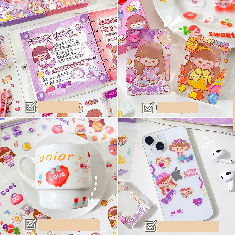 

GEM - MURAH !! 500 PCS STICKER PET TRANSPARANT JOURNALING SUDAH CUTTING MOTIF DIKIRIM RANDOM STIKER MOMO MINI | STIKER MINI | STICKER LUCU