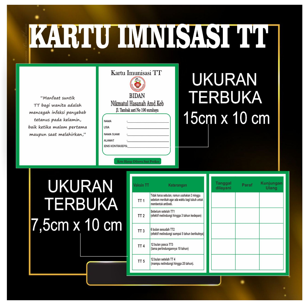 KARTU IMUNISASI TT