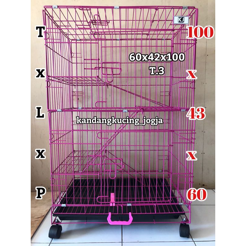 KANDANG KUCING TINGKAT3