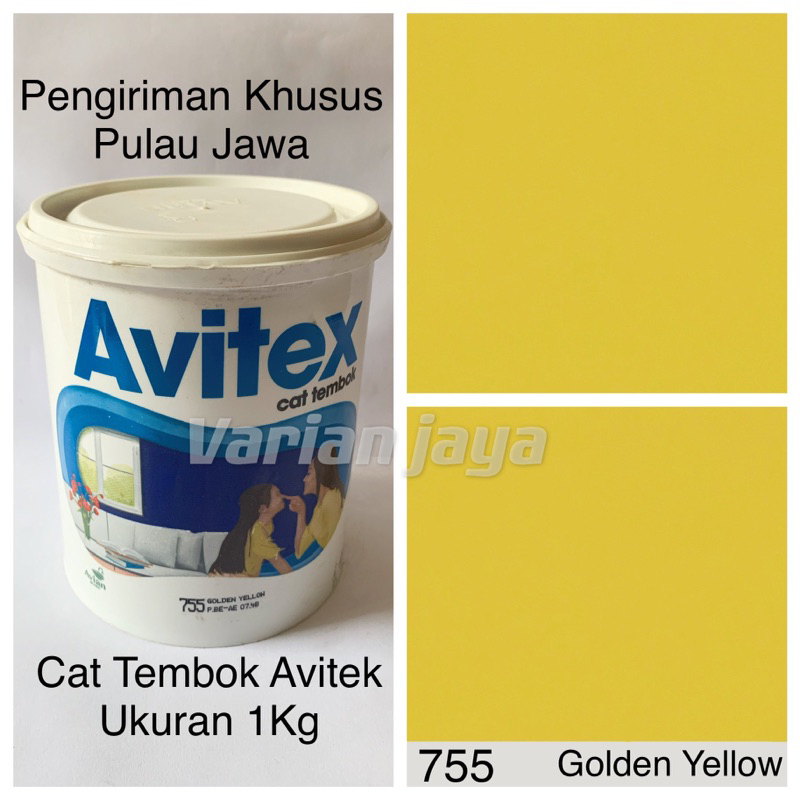 Cat Tembok Kuning 1kg Avitex Golden Yellow 755