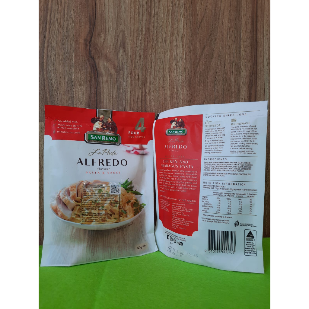 

SAN REMO LA PASTA ALFREDO 120gr