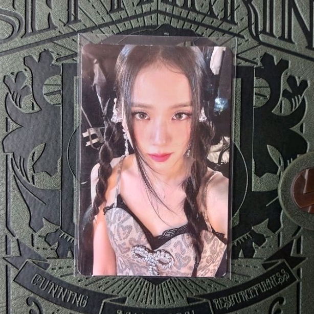 PC JISOO BLACKPINK OFFICIAL PHOTOCARD VINYL LP BORNPINK MAUNG KEPANG BRAIDS BORN PINK VENOM SHUT DOW