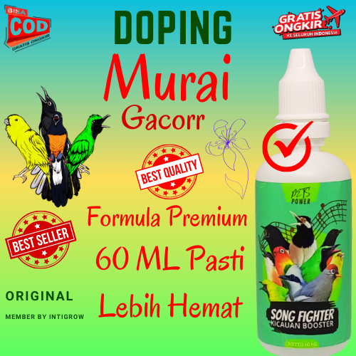 Doping Murai / Vitamin Burung Murai Trotolan 60 mL / Vitamin Semua Burung Kicau / Doping Burung Mura