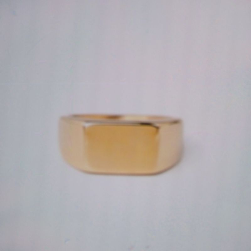 cincin titanium pria keren anti karat gold